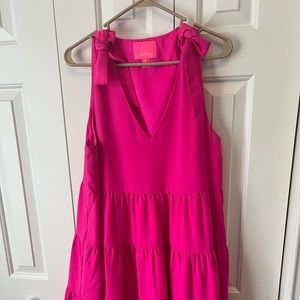 Lilly Pulitzer tiered bow shoulder dress